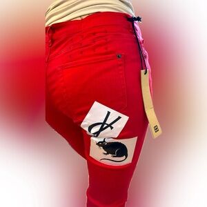 Rare red light wax ++KSUBI++ AUSTRALIAN DESIGNER DENIM HIGH WAISTED RARE PIECE!!